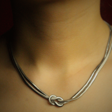 Tied Spirit Silver Çelik Kolye