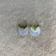 Moonlit Waves Earrings Gold Çelik Küpe