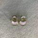 Rosé Swirl Earrings Gold Çelik Küpe