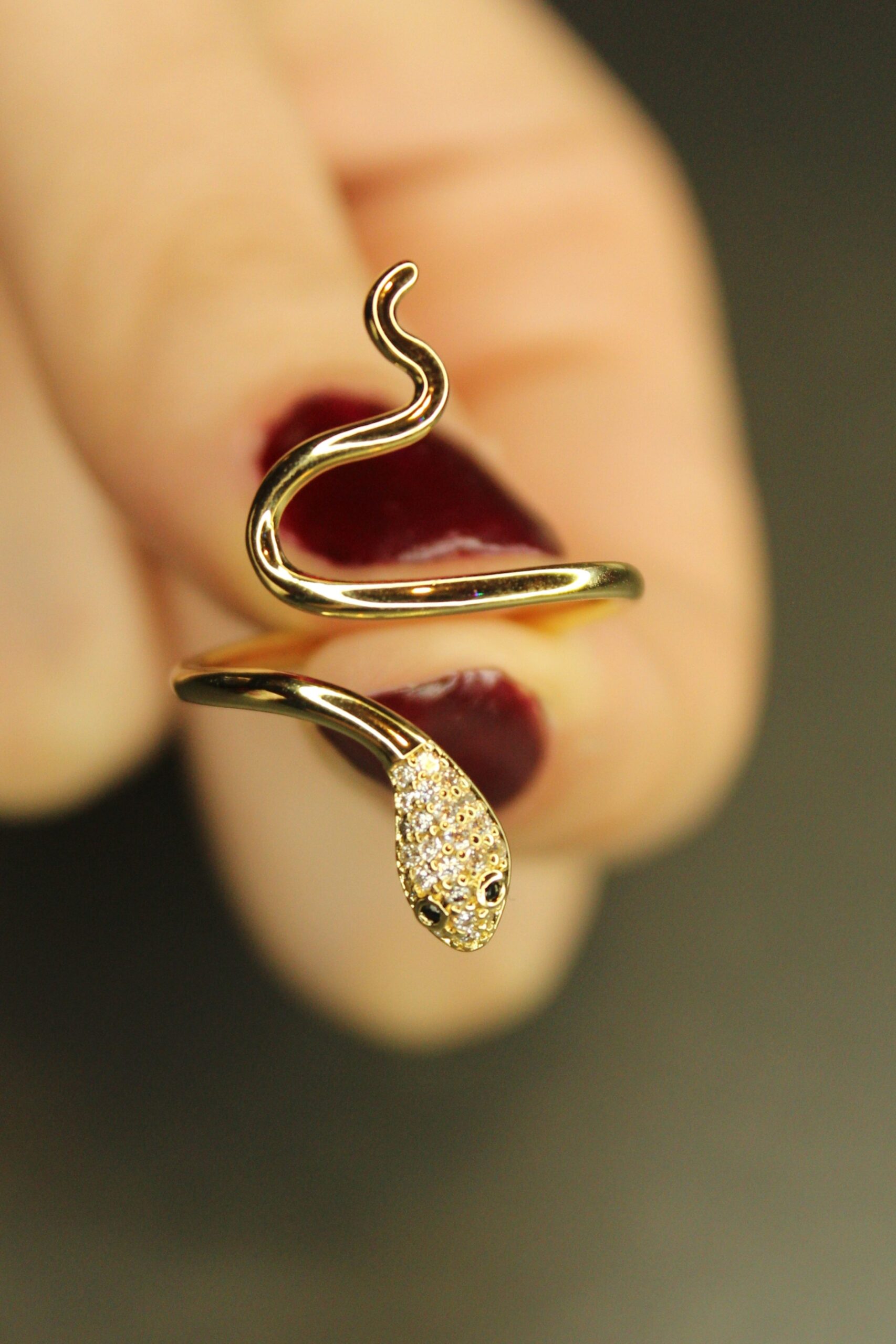 Desert Serpent Gold Çelik Yüzük