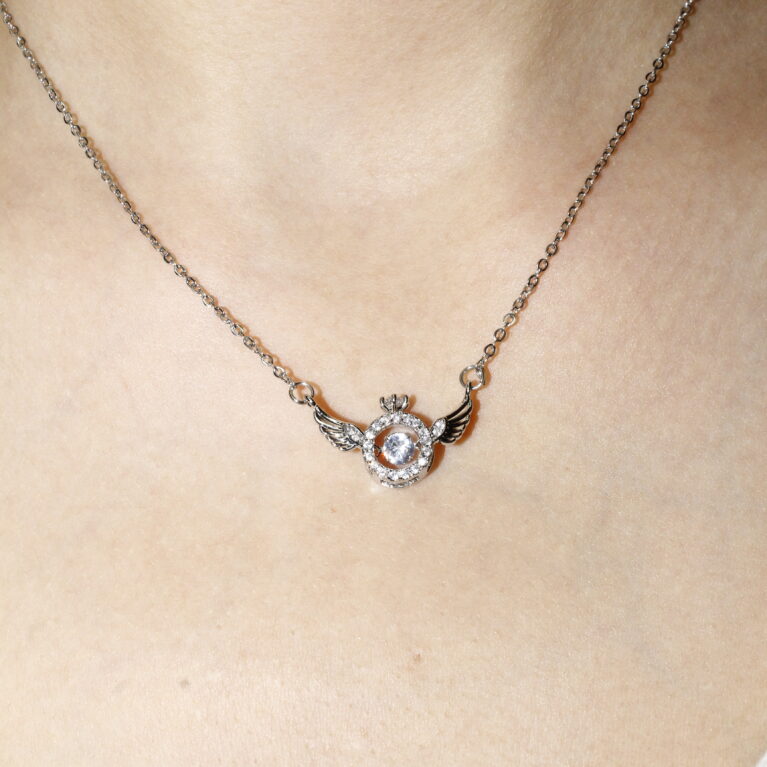 Celestial Crown Necklace Gold Çelik Kolye