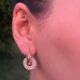 Pearl Loop İncili Halka Küpe – Kararmaz Çelik Altın Renk