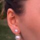 Duo Pearl İncili Minimal Altın Rengi Kararmaz Çelik Küpe