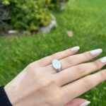 Oval Zarafet Kararmaz Çelik Yüzük